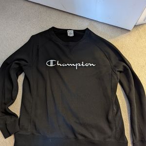 Champion sweater ladies size XL black euc